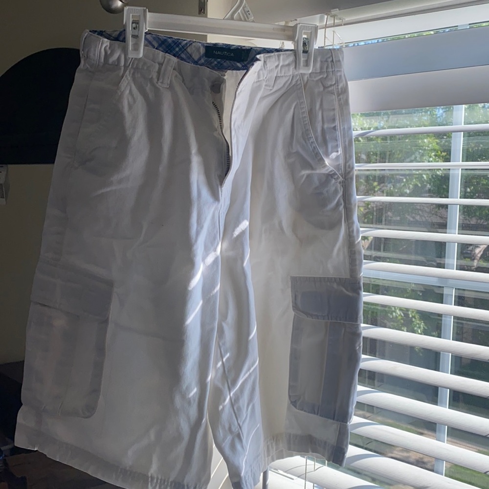 White shorts.